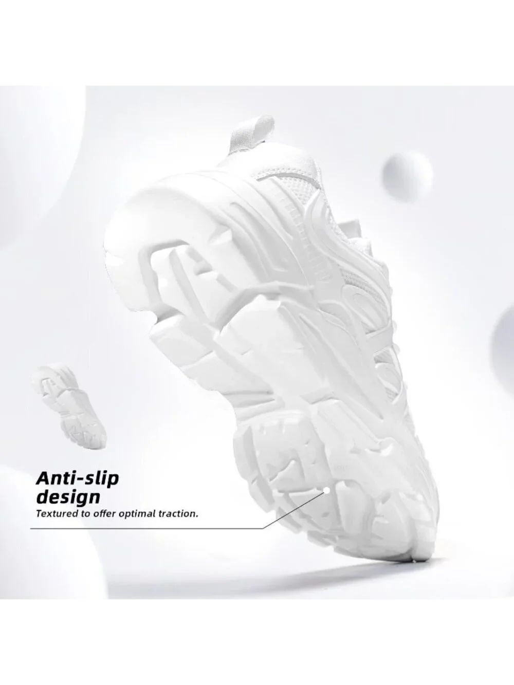 Women's White Ladies Walking Comfor Breathable Soft Sole Tennis Sneaker Shoes